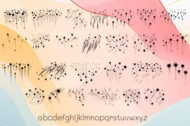 Shooting Stars by MOMAT THIRTYONE — Dingbats Font — thumbnail 3