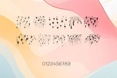 Shooting Stars by MOMAT THIRTYONE — Dingbats Font — thumbnail 4