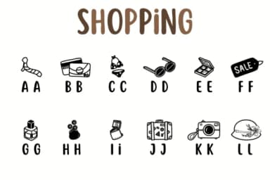 Shopping by Chonada — Dingbats Font — thumbnail 2