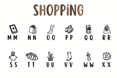 Shopping by Chonada — Dingbats Font — thumbnail 3