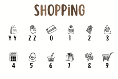 Shopping by Chonada — Dingbats Font — thumbnail 4