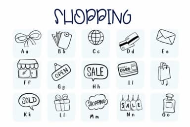 Shopping by Sirinart — Dingbats Font — thumbnail 2