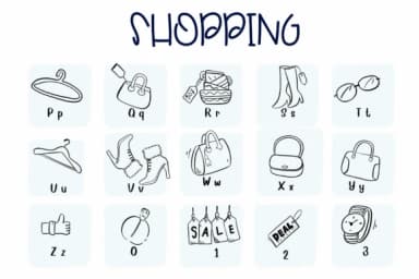 Shopping by Sirinart — Dingbats Font — thumbnail 3