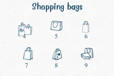 Shopping Bags by Nongyao — Dingbats Font — thumbnail 4
