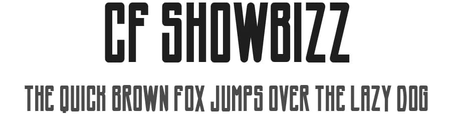 CF Showbizz by Cloutierfontes — Sans Serif Font