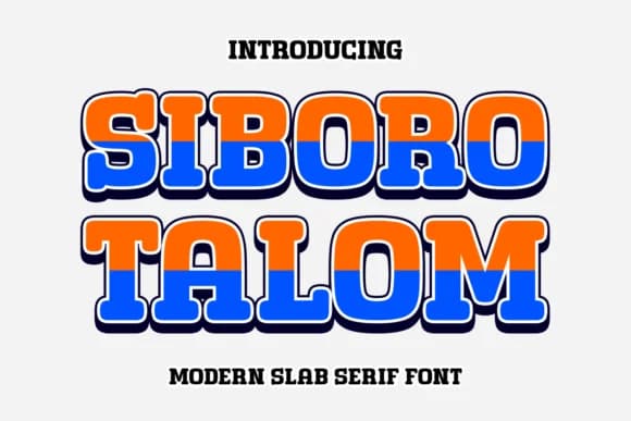 Siboro Talom by Andal (7NTypes) — Slab Serif Font