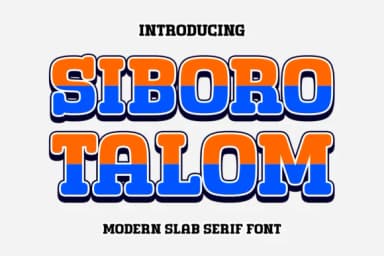 Siboro Talom by Andal (7NTypes) — Slab Serif Font — thumbnail 1