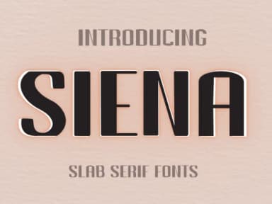 Siena by Pukka De — Slab Serif Font — thumbnail 1