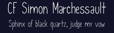 CF Simon Marchessault by Cloutierfontes — Script Handwritten Font — thumbnail 2