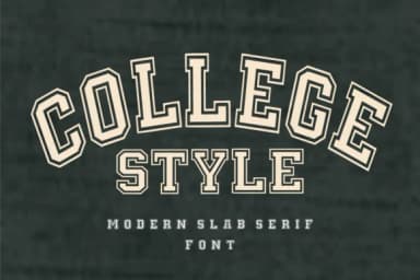Simple College by Sahira Studio — Slab Serif Font — thumbnail 2
