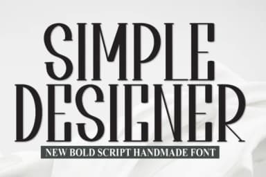 Simple Designer by Roronoa zoro.S.P.D — Slab Serif Font — thumbnail 1