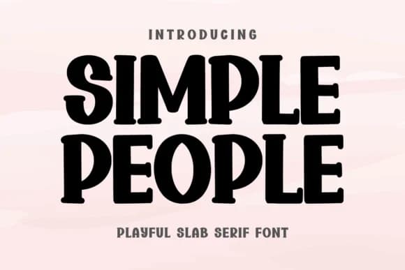 Simple People by BK Creative Designs — Slab Serif Font