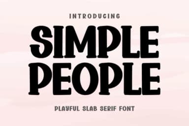 Simple People by BK Creative Designs — Slab Serif Font — thumbnail 1