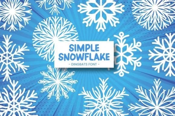 Simple Snowflake by Pian45 — Dingbats Font