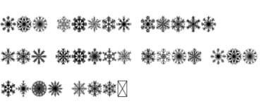 Simple Snowflake by Pian45 — Dingbats Font — thumbnail 6