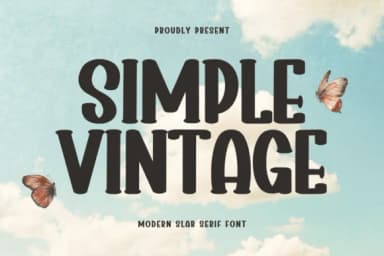 Simple Vintage by Minimalist Eyes — Slab Serif Font — thumbnail 1