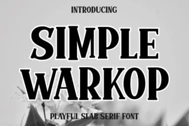 Simple Warkop by Andal (7NTypes) — Slab Serif Font — thumbnail 1
