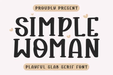 Simple Woman by CraftedType Studio — Slab Serif Font — thumbnail 1