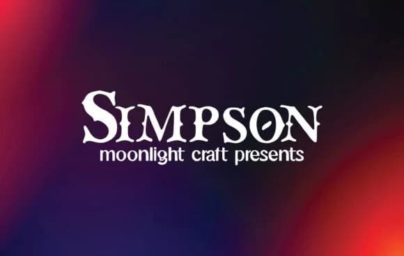 Simpson by moonlight craft — Slab Serif Font
