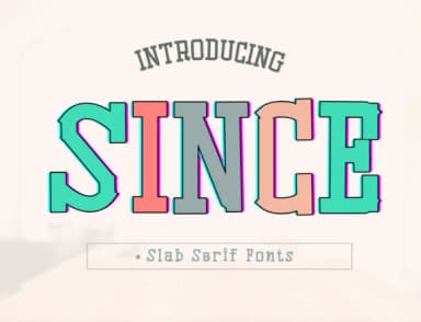 Since by Pukka De — Slab Serif Font — thumbnail 1