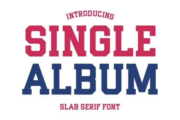 Single Album by Arnika Studio — Slab Serif Font
