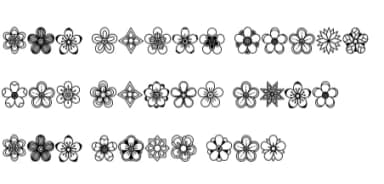 Single Flower by Chonada — Dingbats Font — thumbnail 8