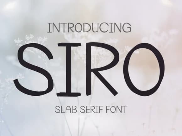 Siro by Pukka De — Slab Serif Font