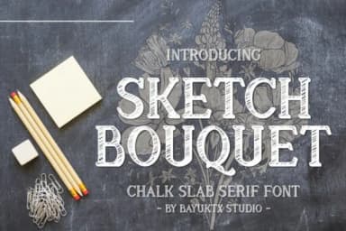 Sketch Bouquet by Bayuktx — Slab Serif Font — thumbnail 1
