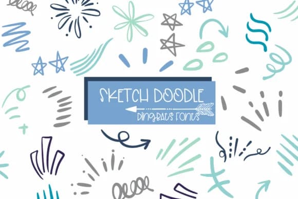 Sketch Doodle by Sirinart — Dingbats Font