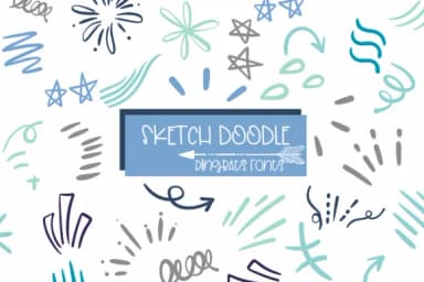 Sketch Doodle by Sirinart — Dingbats Font — thumbnail 1