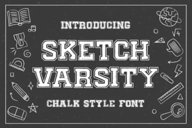Sketch Varsity by Authentic Studio — Slab Serif Font — thumbnail 1