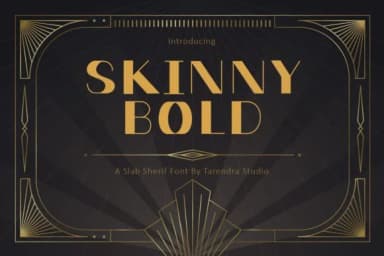 Skinnybold by Tarendra Studio — Slab Serif Font — thumbnail 1