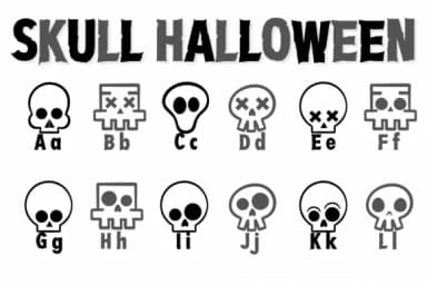 Skull Halloween by Chonada — Dingbats Font — thumbnail 2