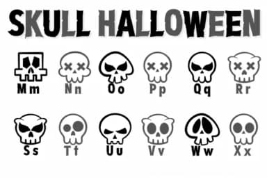 Skull Halloween by Chonada — Dingbats Font — thumbnail 3