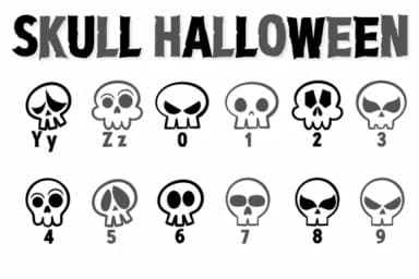 Skull Halloween by Chonada — Dingbats Font — thumbnail 4