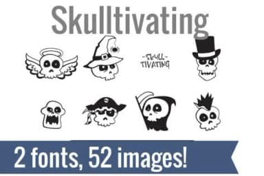 Skulltivating Dingbats by Illustration Ink — Dingbats Font — thumbnail 1