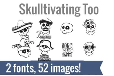 Skulltivating Dingbats by Illustration Ink — Dingbats Font — thumbnail 2