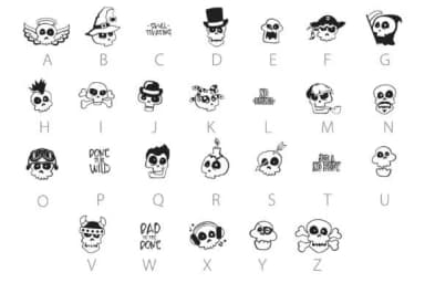 Skulltivating Dingbats by Illustration Ink — Dingbats Font — thumbnail 3