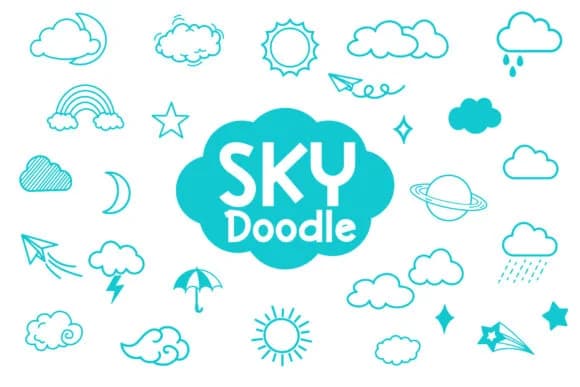 Sky Doodle by Fox7 — Dingbats Font