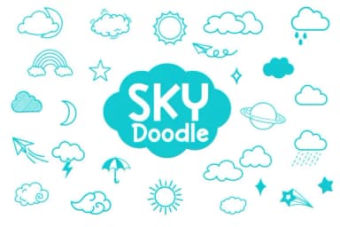 Sky Doodle by Fox7 — Dingbats Font — thumbnail 1