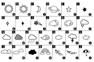 Sky Doodle by Fox7 — Dingbats Font — thumbnail 2