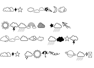 Sky Doodle by Fox7 — Dingbats Font — thumbnail 6