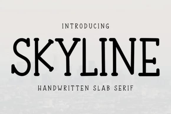 Skyline by Letterayu — Slab Serif Font