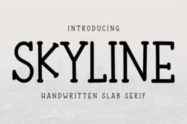 Skyline by Letterayu — Slab Serif Font — thumbnail 1