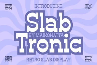 Slab Tronic by maikofarazhatta — Slab Serif Font — thumbnail 1