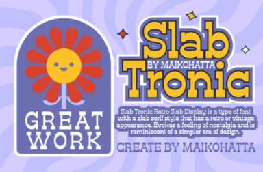 Slab Tronic by maikofarazhatta — Slab Serif Font — thumbnail 5