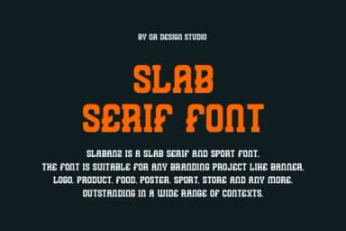 Slabanz by qrdesignstd — Slab Serif Font — thumbnail 3