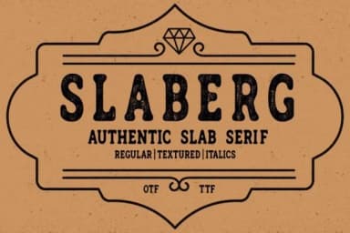 Slaberg by Minimalistartstudio — Slab Serif Font — thumbnail 1