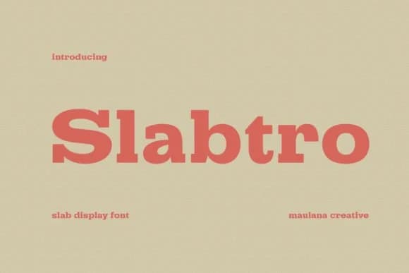 Slabtro by Origin Designs PH — Slab Serif Font