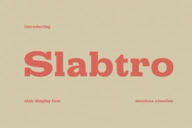 Slabtro by Origin Designs PH — Slab Serif Font — thumbnail 1